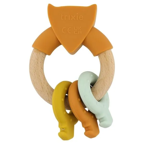 ANNEAU ACTIVITES EN SILICONE ET BOIS MR FOX - TRIXIE BABY – Image 2