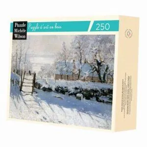 PUZZLE BOIS WILSON - C. MONET : LA PIE - 250 PIECES