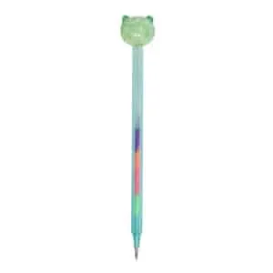 STYLO FANTAISIE CHAT VERT - YUKO.B