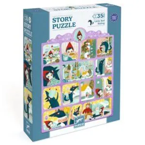 STORY PUZZLE DJECO : LE PETIT CHAPERON ROUGE - 35 PIECES