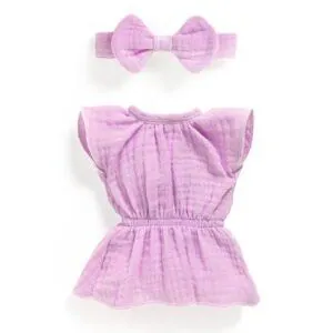 VETEMENTS POUPEE POMEA LOVELY TENUE VIOLETTE - DJECO