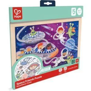 PUZZLE 2 EN 1 HAPE : DECOUVERTE DE L'ESPACE - 48 PIECES