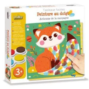 COFFRET PEINTURE AU DOIGT ANIMAUX DE LA CAMPAGNE - CREALIGN