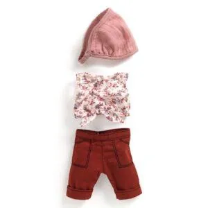VETEMENTS POUPEE POMEA LOVELY TENUE BURGUNDY - DJECO