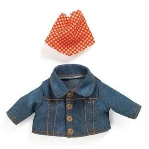 VETEMENTS POUPEE POMEA LOVELY TENUE BLUE JACKET - DJECO