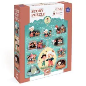STORY PUZZLE DJECO : PINOCCHIO - 54 PIECES