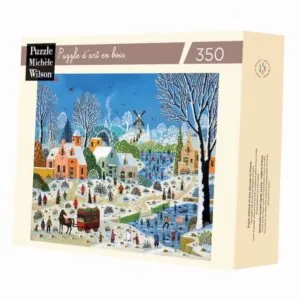 PUZZLE BOIS WILSON - A. THOMAS : PAYSAGE AU MOULIN - 350 PIECES