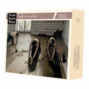 PUZZLE BOIS WILSON - G. CAILLEBOTTE : LES RABOTEURS DE PARQUET - 350 PIECES