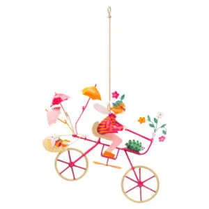 MOBILE TRIPLETTE HERISSON ROUES BRUNES - L'OISEAU BATEAU