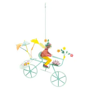 MOBILE TRIPLETTE HERISSON ROUES BLEUES - L'OISEAU BATEAU