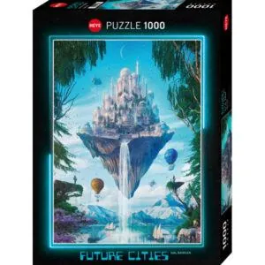 PUZZLE HEYE FUTURE CITIES - G. BARKAN : ILE DU CIEL - 1000 PIECES