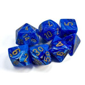 SET DE DÉS - BLUE:GOLD - CHX27436