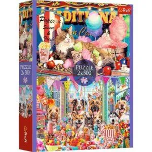 PUZZLE TREFL : LES AMIS ANIMAUX - 2X500 PIECES