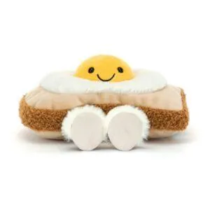 PELUCHE OEUF SUR PAIN GRILLE - JELLYCAT