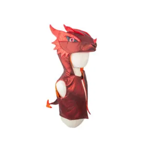 GILET AVEC CAPUCHE DE DRAGON 5/6 ANS - GREAT PRETENDERS