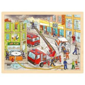 PUZZLE GOKI : INTERVENTION DES POMPIERS - 96 PIECES
