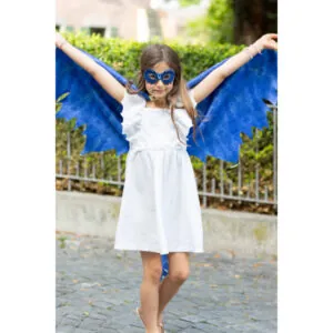 AILES DE DRAGON BLEUES EN TISSU 4/6 ANS - GREAT PRETENDERS