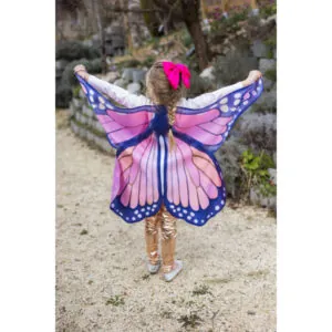 AILES DE PAPILLON MONARQUE TISSU ROSES 4/6 ANS - GREAT PRETENDERS