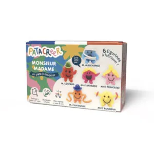 KIT A FABRIQUER MONSIEUR MADAME EN PATE A MODELER - PATACREER