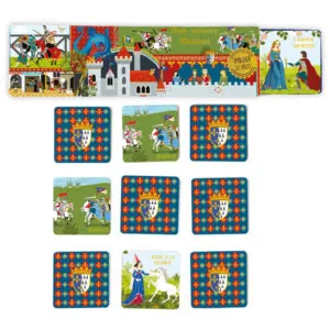 MON MEMORY IMAGIER CHEVALIERS MEDIEVAL 32 PIECES - CARTES D'ART