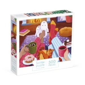 PUZZLE JANOD : SOIREE AU COIN DU FEU - 500 PIECES