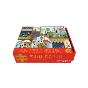 MINI PUZZLE CARTES D'ART : CHEVALIERS MEDIEVAL - 100 PIECES