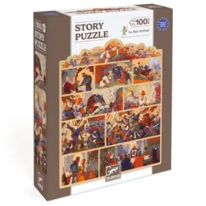 STORY PUZZLE DJECO : LE ROI ARTHUR - 100 PIECES