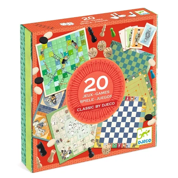 MALLETTE 20 JEUX CLASSIQUES - DJECO