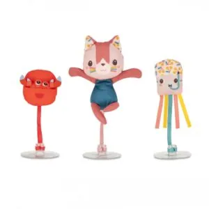 3 PERSONNAGES DE BAIN VENTOUSES JEANNE ET SES AMIS - LILLIPUTIENS