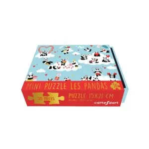 MINI PUZZLE CARTES D'ART : PANDAS - 50 PIECES