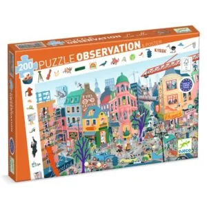 PUZZLE DJECO OBSERVATION : LA VILLE : 200 PIECES