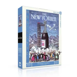 PUZZLE NYPC - COUVERTURE DU NEW YORKER PAR TOM O'BRIEN : COMPTE A REBOURS DE CHAMPAGNE - 1000 PIECES
