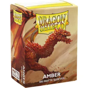100 DRAGON SHIELD MATTE - AMBER