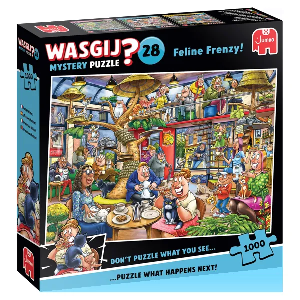 PUZZLE WASGIJ - MYSTERY 28 : FOLIE FELINE - 1000 PIECES