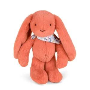 PELUCHE LAPIN FLEURETTE TERRACOTTA 35 CM - DOUDOU ET COMPAGNIE