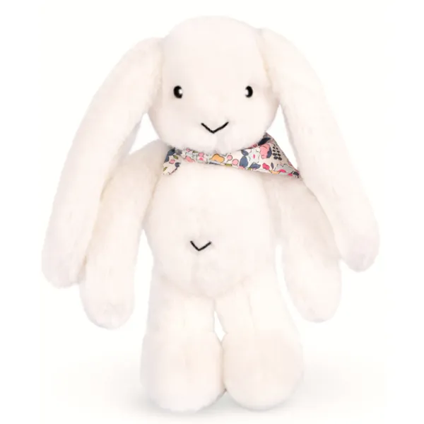 PELUCHE LAPIN FLEURETTE BLANC 35 CM - DOUDOU ET COMPAGNIE – Image 2