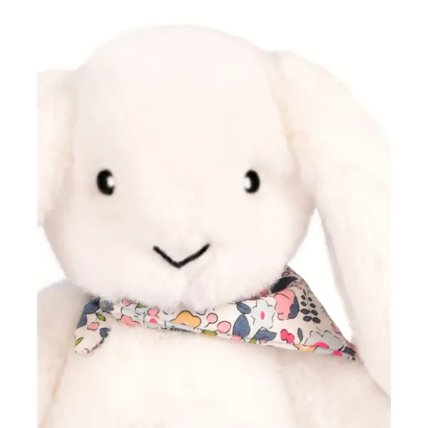 PELUCHE LAPIN FLEURETTE BLANC 35 CM - DOUDOU ET COMPAGNIE – Image 4