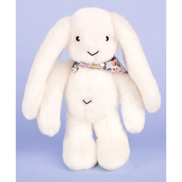 PELUCHE LAPIN FLEURETTE BLANC 35 CM - DOUDOU ET COMPAGNIE – Image 5
