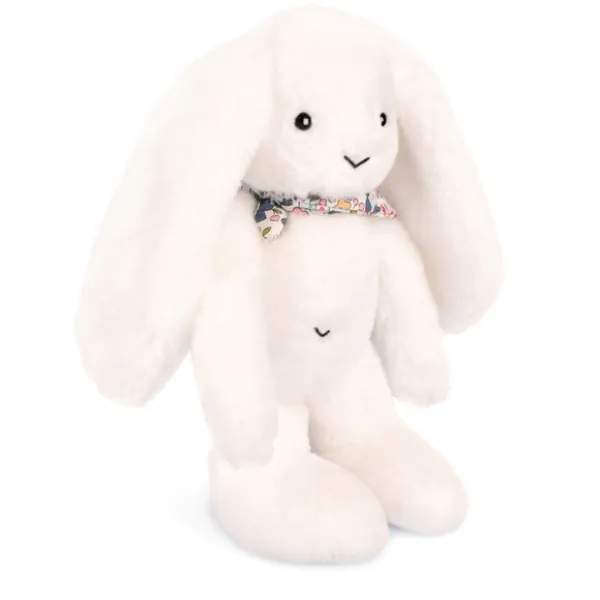 PELUCHE LAPIN FLEURETTE BLANC 35 CM - DOUDOU ET COMPAGNIE – Image 3