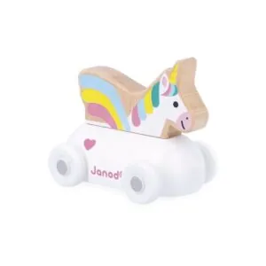 ROULANT LICORNE EN BOIS ROYAUME ENCHANTE CROSS ROADS - JANOD