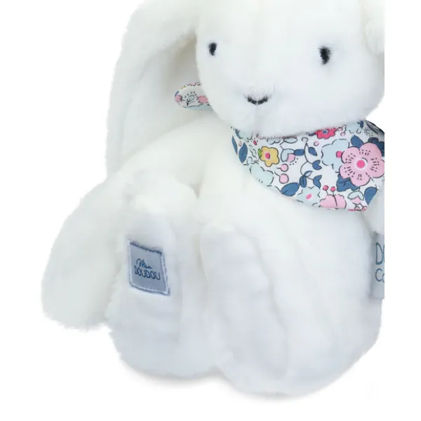 PELUCHE LAPIN FLEURETTE BLANC 25 CM - DOUDOU ET COMPAGNIE – Image 2