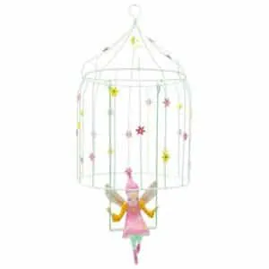 MOBILE VOLIERE A ELFES - FLEURS - L'OISEAU BATEAU