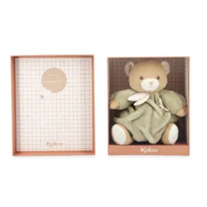 PELUCHE PATAPOUF OURS VERT 17CM - KALOO