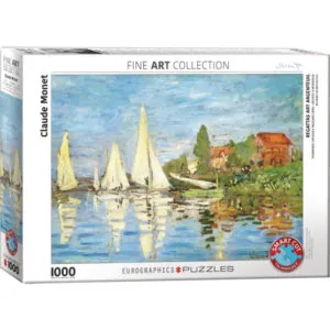 PUZZLE EUROGRAPHICS BEAUX ARTS - C. MONET : REGATES A ARGENTEUIL - 1000 PIECES
