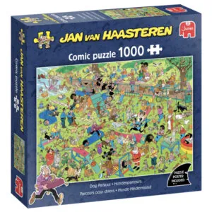 PUZZLE JAN VAN HAASTEREN : PARCOURS POUR CHIENS - 1000 PIECES