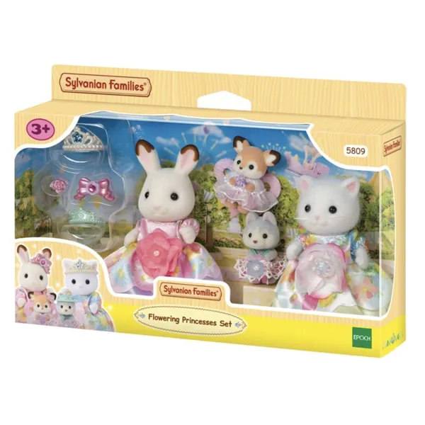 LES PRINCESSES EN ROBES A FLEURS - SYLVANIAN FAMILIES