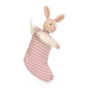 PELUCHE LAPIN DANS SA CHAUSSETTE SCINTILLANTE - JELLYCAT