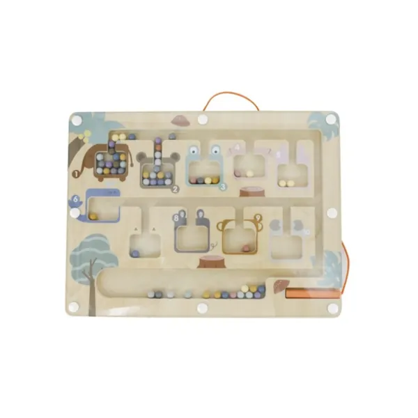 TABLEAU MAGNETIQUE ANIMAUX COULEURS ET COMPTER - TROUSSELIER