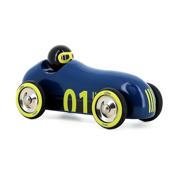 VOITURE EN BOIS OLD SPORT COMPET BLEU NUIT - VILAC