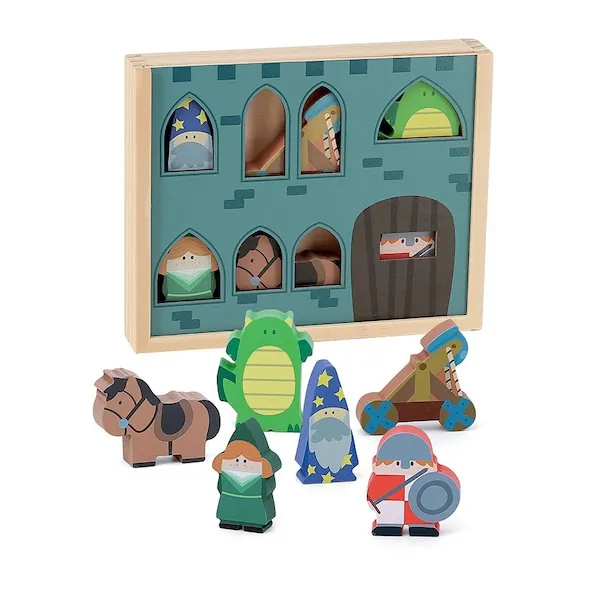 FIGURINES EN BOIS MES HISTOIRES DE CHATEAU-FORT - VILAC
